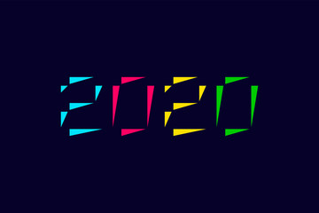 Design template confetti made of from triangles