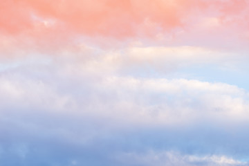 cloud background with a pastel colour