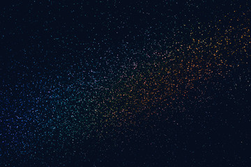 Glittering in the dark iridescent texture background similar to the night sky