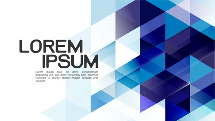 Abstract colorful gradient mixed geometric template and modern overlapping. Vector illustration