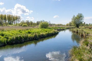 Rivière de Bouzats dans le marais de Guînes (Espace Naturel Sensible)