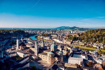 panoramic view of Salzburg 