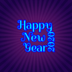 colorful happy new year design