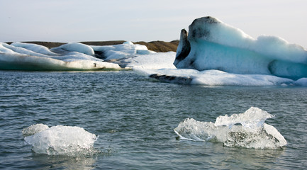 Floating Icebergs, Iceland