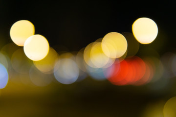lens light bokeh effects on black background