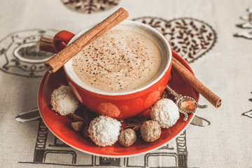 Little Christmas nice little things, concept of holidays, composition 