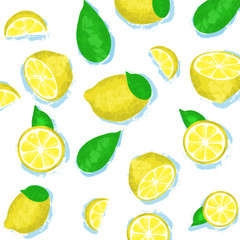 lemons pattern for background EPS 10