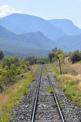 Voie ferr&eacute;e montagnarde