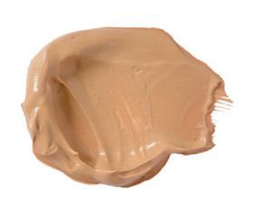  stroke beige cream , isolated on white