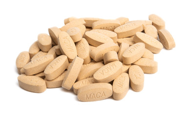 maca capsules isolated