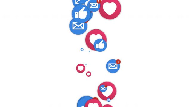 video, notifiche, condivisioni, like, 