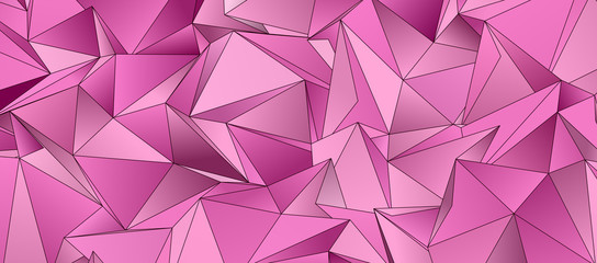 3d Triangles, abstract  background. Design wallpaper.