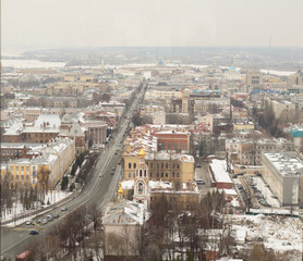 View of center of Kazan and Carl Marx street