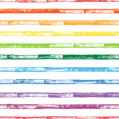 Seamless Colorful grunge stroke stripes vector background