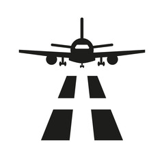Airport icon on white background.