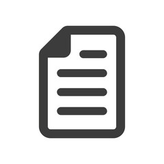Document icon on white background.