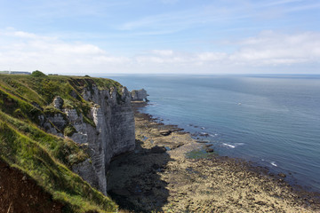 Fototapeta na wymiar View of Etretat Normandy France