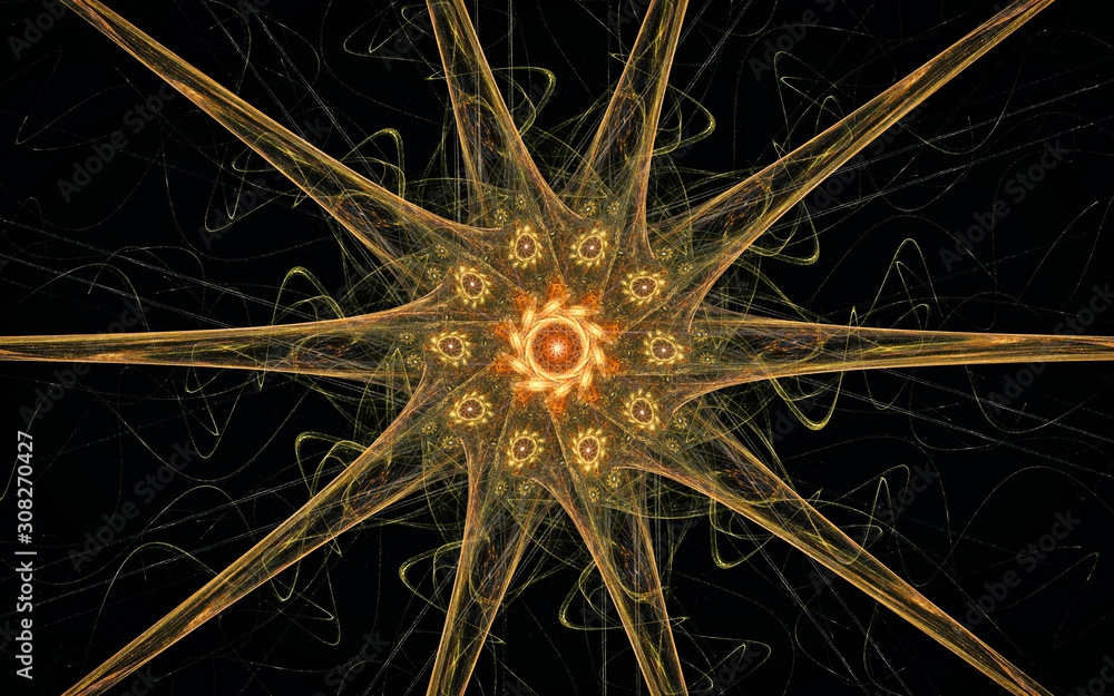 Fototapete digital generated image in the form of abstract geometric shapes of various shades and colors for us