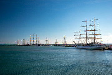 ship in the harbor