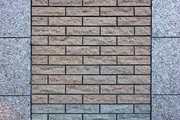 Exterior wall stone siding background                                                             