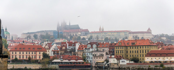 Naklejka premium Prague main attractions