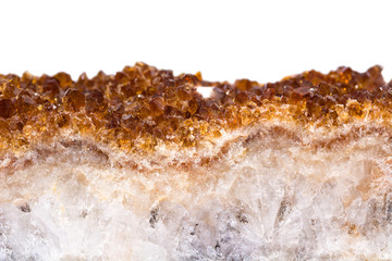Citrine mineral close up. Gemstone background