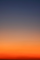 Beautiful twilight sky with cloud and colorful sunset nature abstract  background