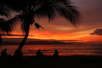 Sunset Atmosphere in Puerto Viejo