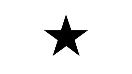  Star Icon   Illustration on white bakcground