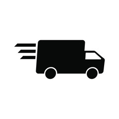 Simple delivery truck logo design