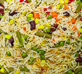 risotto cooked in a skillet in the kitchen