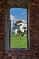 Temple complex in the Brest Fortress view