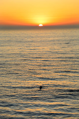 Sunset At Cardiff's San Elifo California State Beach 