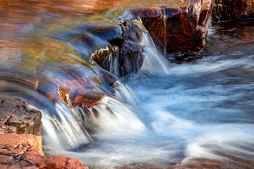 river and cascade