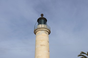 Ancien phare construit en 1828 - Village Le Grau du Roi - Département du Gard - Languedoc...