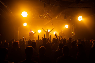 Stage and people  on concert