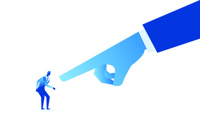 Business work concept illustration about hard work and pressure