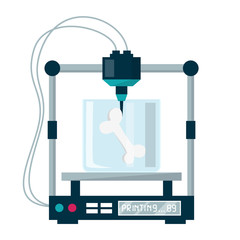 3D bioprinting vector isolated. Medical equipment for organ