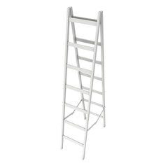 Step ladder. 3d render isolated on white