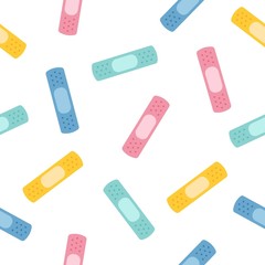 Adhesive colorful plaster icon cartoon. Single medicine icon from the big medical, healthcare cartoon.