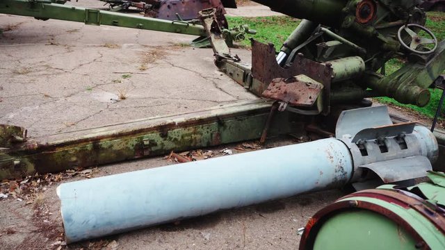 9K57 Uragan MLRS rocket - 220 mm Russian multiple launch rocket system