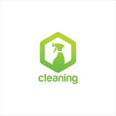 Cleaning logo templates simple and modern icon