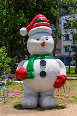 Plastic snowman at the Christmas
