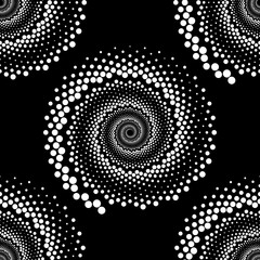 Design seamless spiral dots backdrop