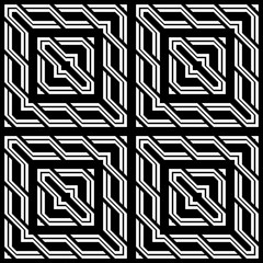Design seamless monochrome geometric pattern