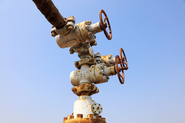 Fototapeta na wymiar Oil pipeline facilities