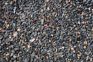 fine stones are on the construction site