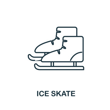 Ice Skate icon from winter collection. Simple line element Ice Skate for templates, web design and infographics