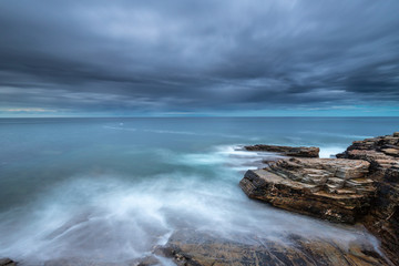 Storm sunset on the Cantabrian coast!