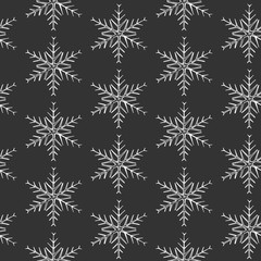 Pattern with snowflakes.